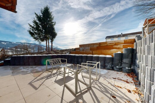 terrace with a patio area