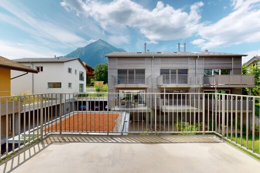 terrasse mit day time, blick auf die berge, mountain view, und balkon