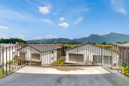 terrasse mit terrasse, mountain view, blick auf die berge, und day time
