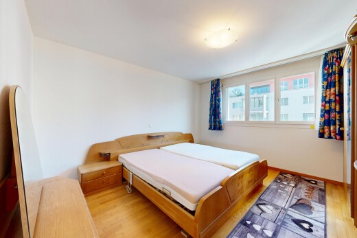 room / bedroom with light wood-type flooring and baseboards