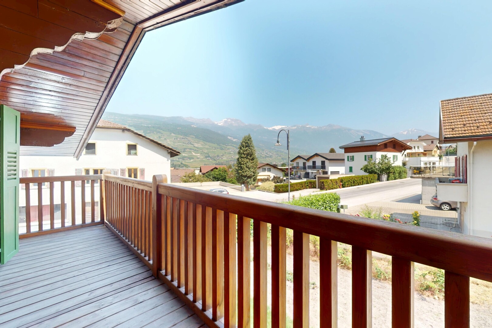 balkon mit from property, wohngebietblick, residential view, balkon, und day time