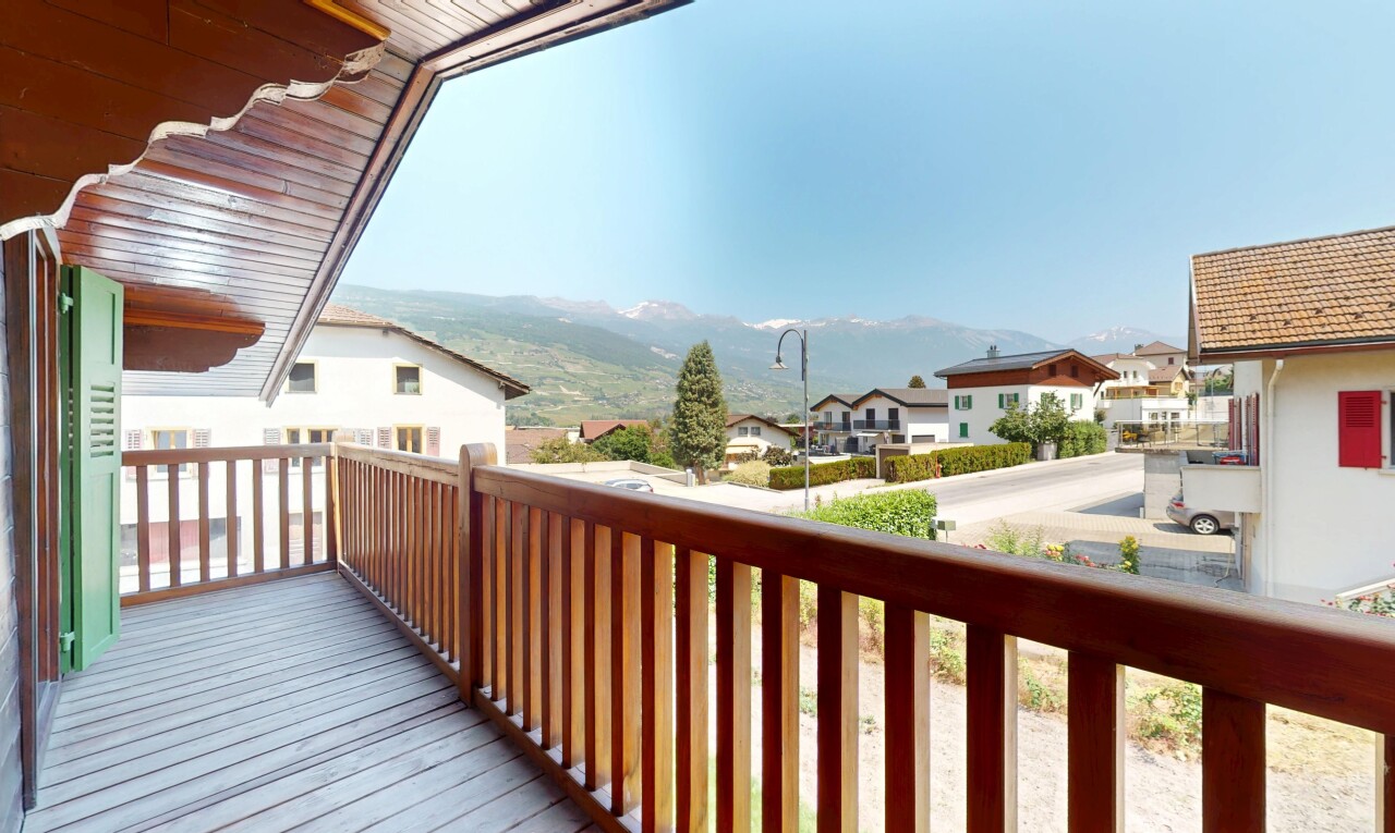 balkon mit from property, wohngebietblick, residential view, balkon, und day time