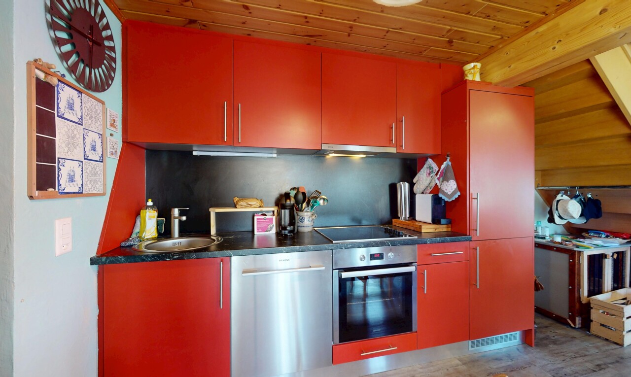 küche mit ofen, geschirrspülmaschine, herd, waschbecken, und wood ceiling