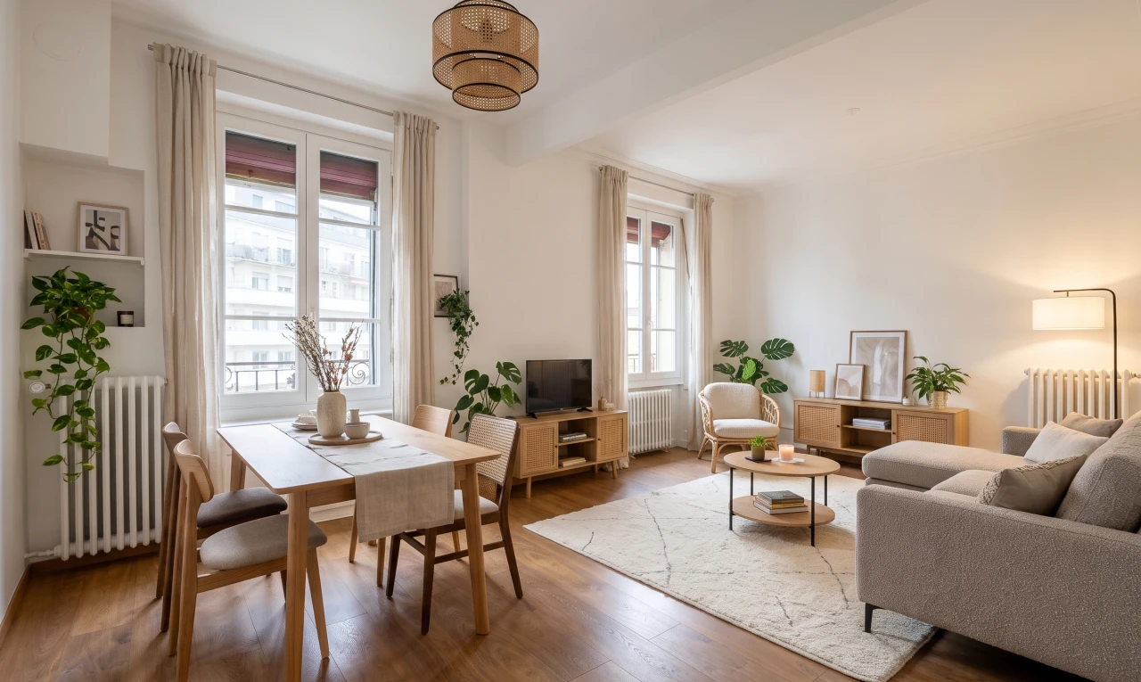 pièce vide avec radiateur, cloison sèche, drywall, sol en finition bois, et wood finish floor