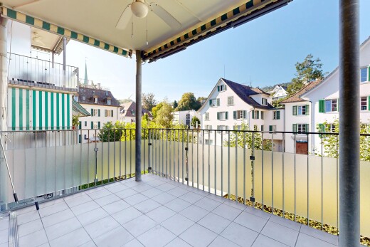 terrasse mit from property, day time, view focus, und deckenventilator
