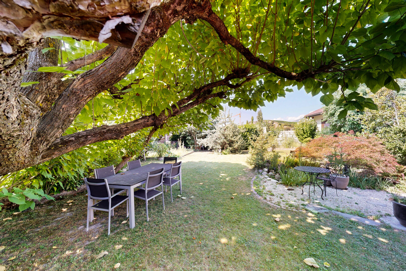jardin avec pelouse et from property