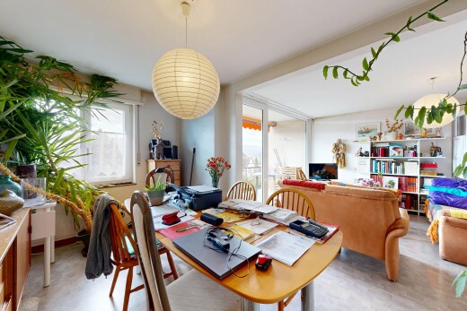 salon / salle à manger avec inside property, lumière naturelle, natural light, cloison sèche, et drywall