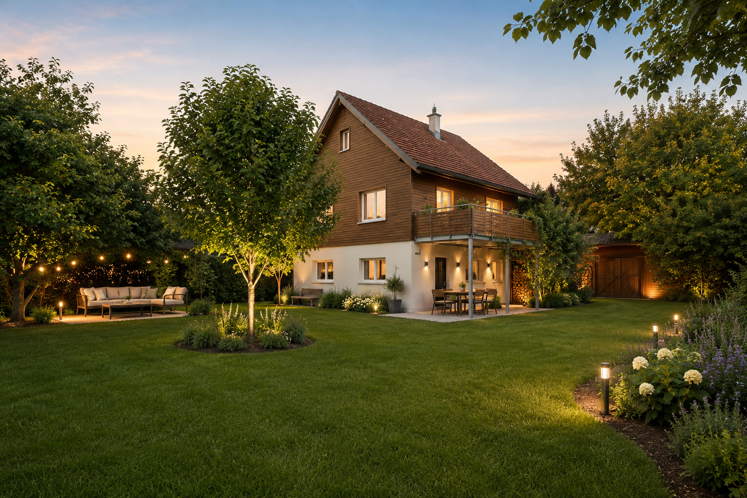 garten mit property visible, rasen, und from property