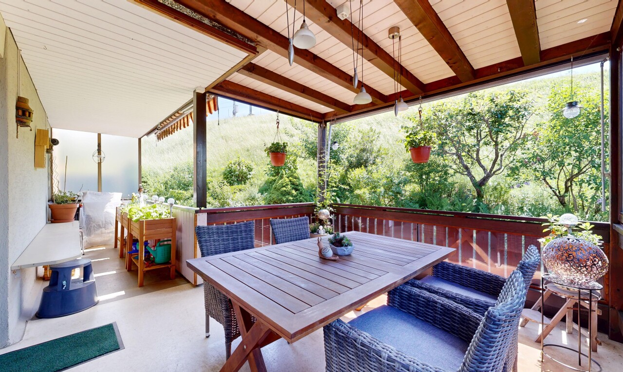 terrasse mit essbereich im freien, from property, und terrasse