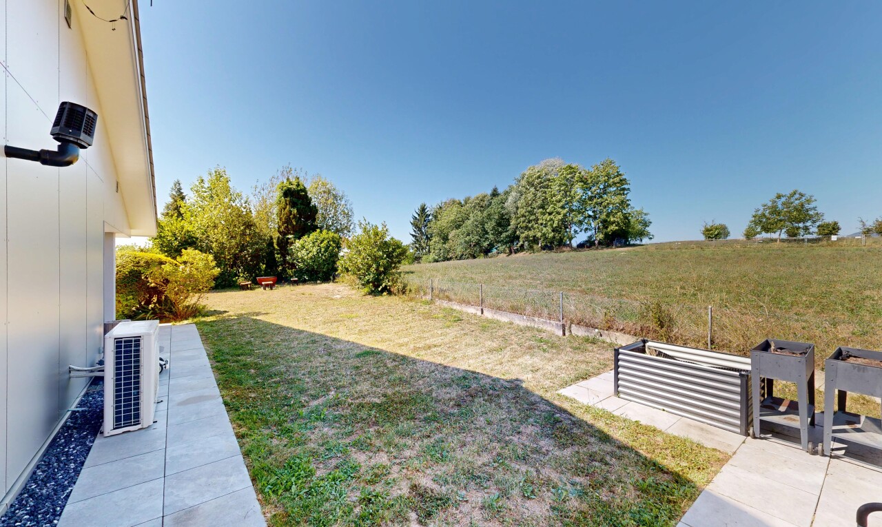 garten mit rasen, from property, und day time
