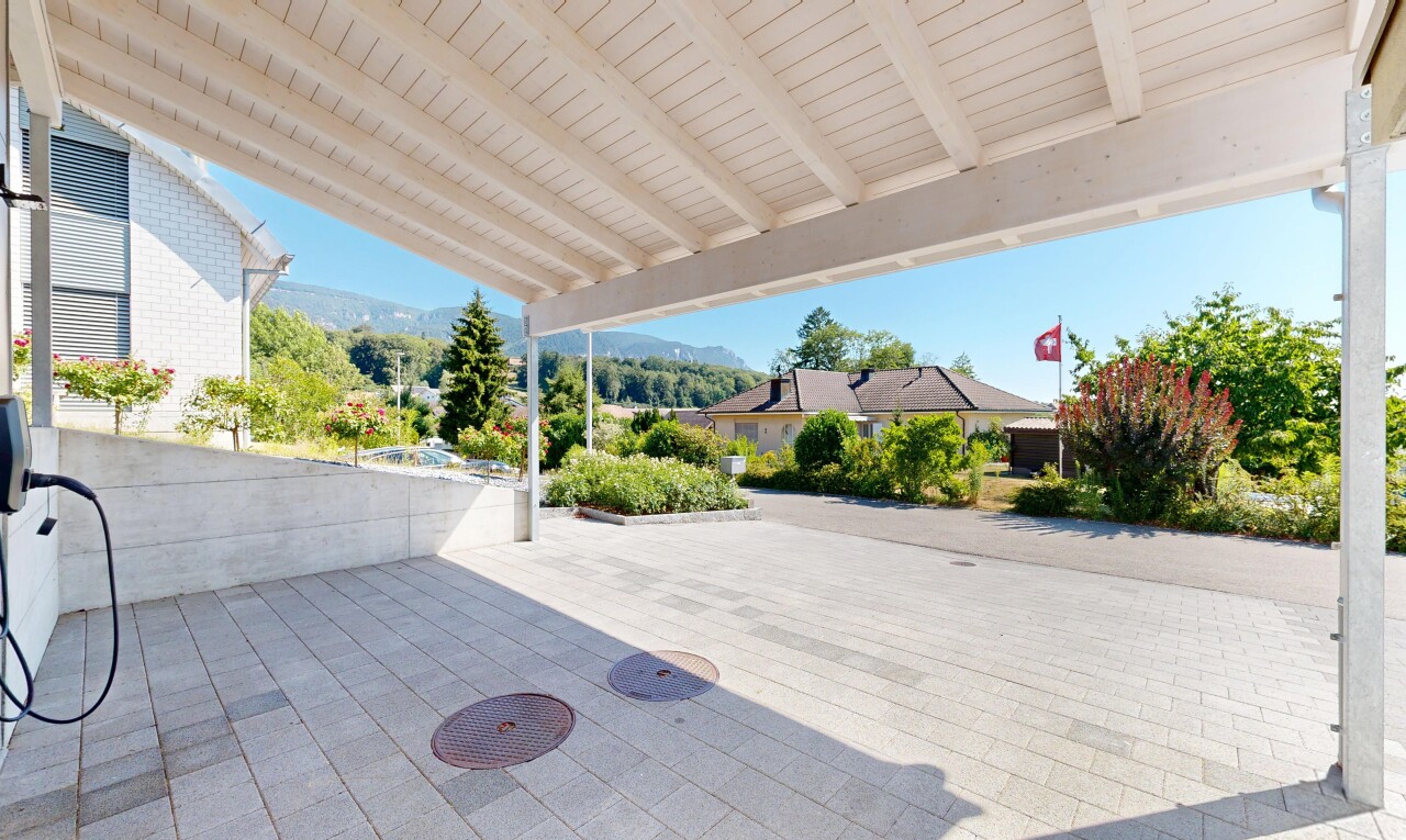 terrasse mit view focus, from property, day time, blick auf die berge, und mountain view