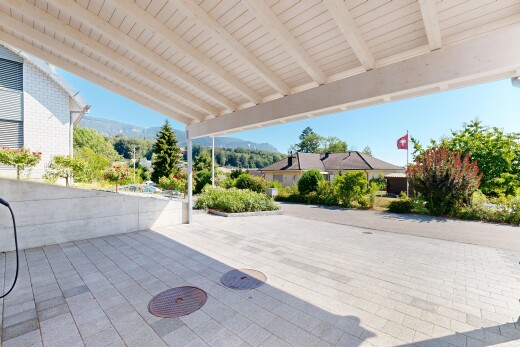 terrasse mit view focus, from property, day time, blick auf die berge, und mountain view