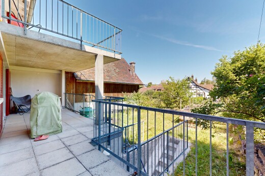 balcon avec terrasse, balcon, day time, et from property