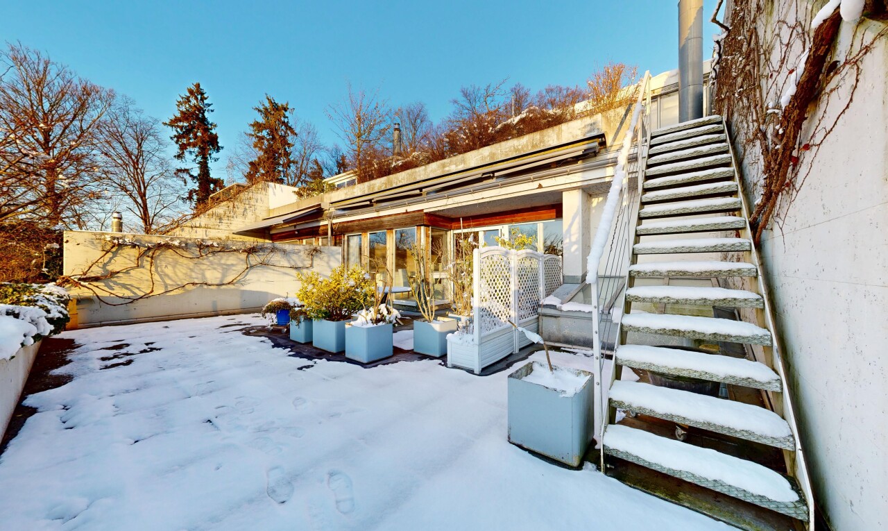 terrasse avec day time, from property, snow, et terrasse