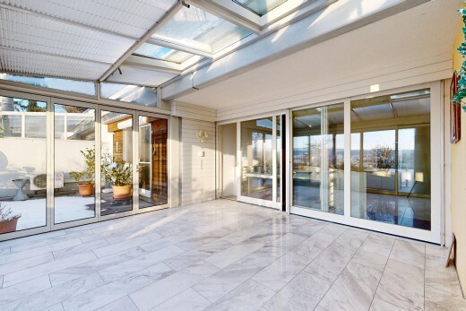 terrace with a sunroom