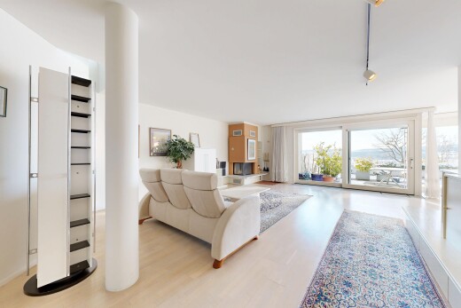 living area featuring light wood-type flooring