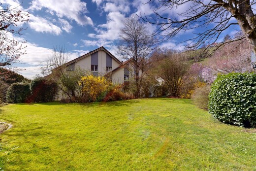 jardin avec property visible, day time, et pelouse