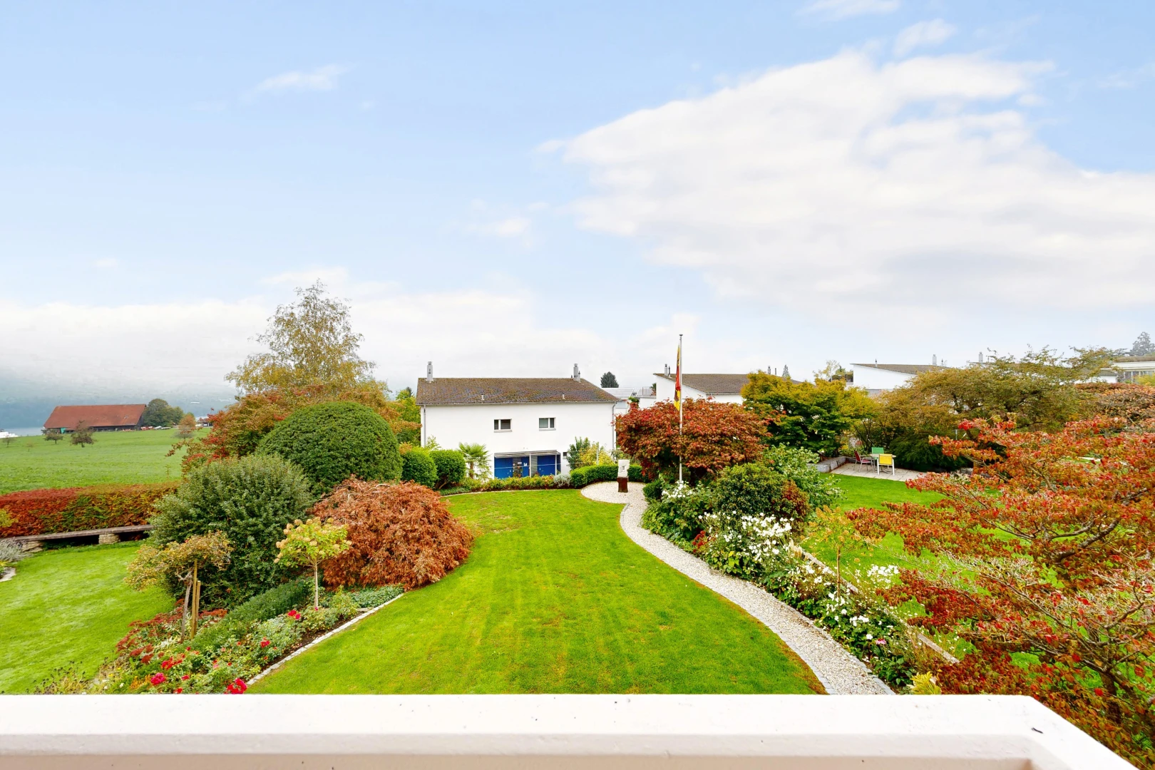 garden with a yard