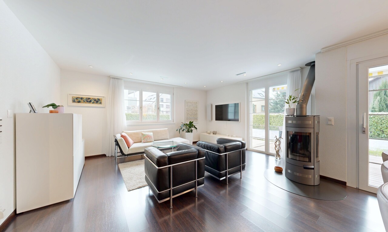 salon avec inside property, lumière naturelle, natural light, cloison sèche, et drywall