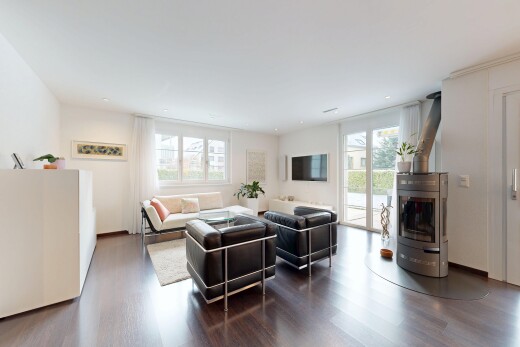 salon avec inside property, lumière naturelle, natural light, cloison sèche, et drywall