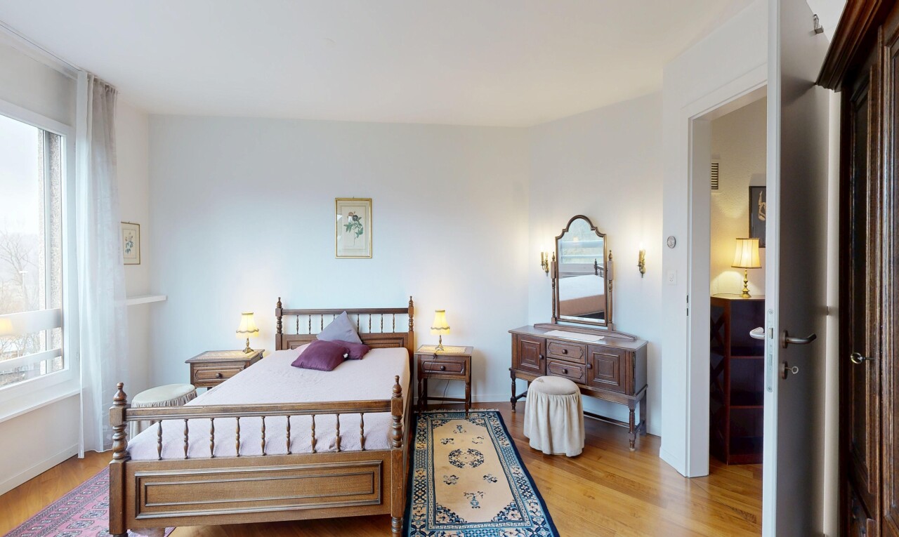 room / bedroom featuring light wood-type flooring