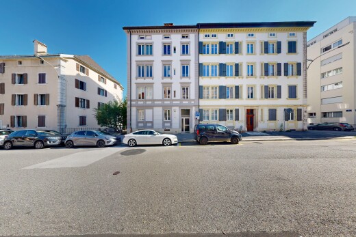 außenansicht mit day time, apartment complex view, und blick auf wohnanlage