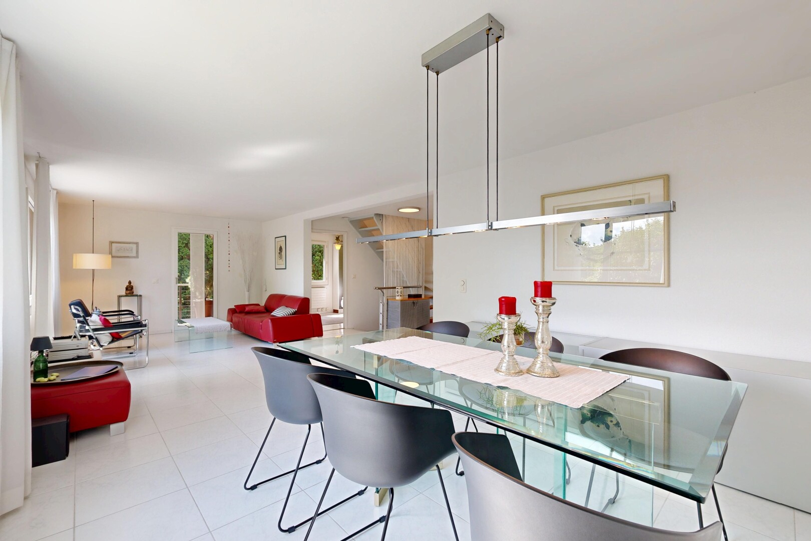 wohn- / esszimmer mit inside property, gipskartonwand, drywall, natürliches licht, und natural light