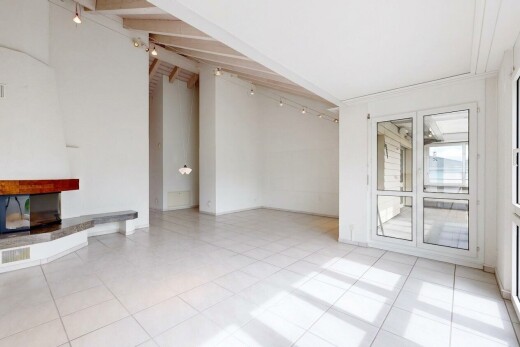 wohnzimmer mit kamin, inside property, drywall, gipskartonwand, und deckenbeleuchtung