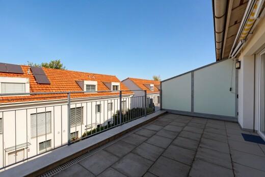 terrasse mit day time, residential view, wohngebietblick, und from property