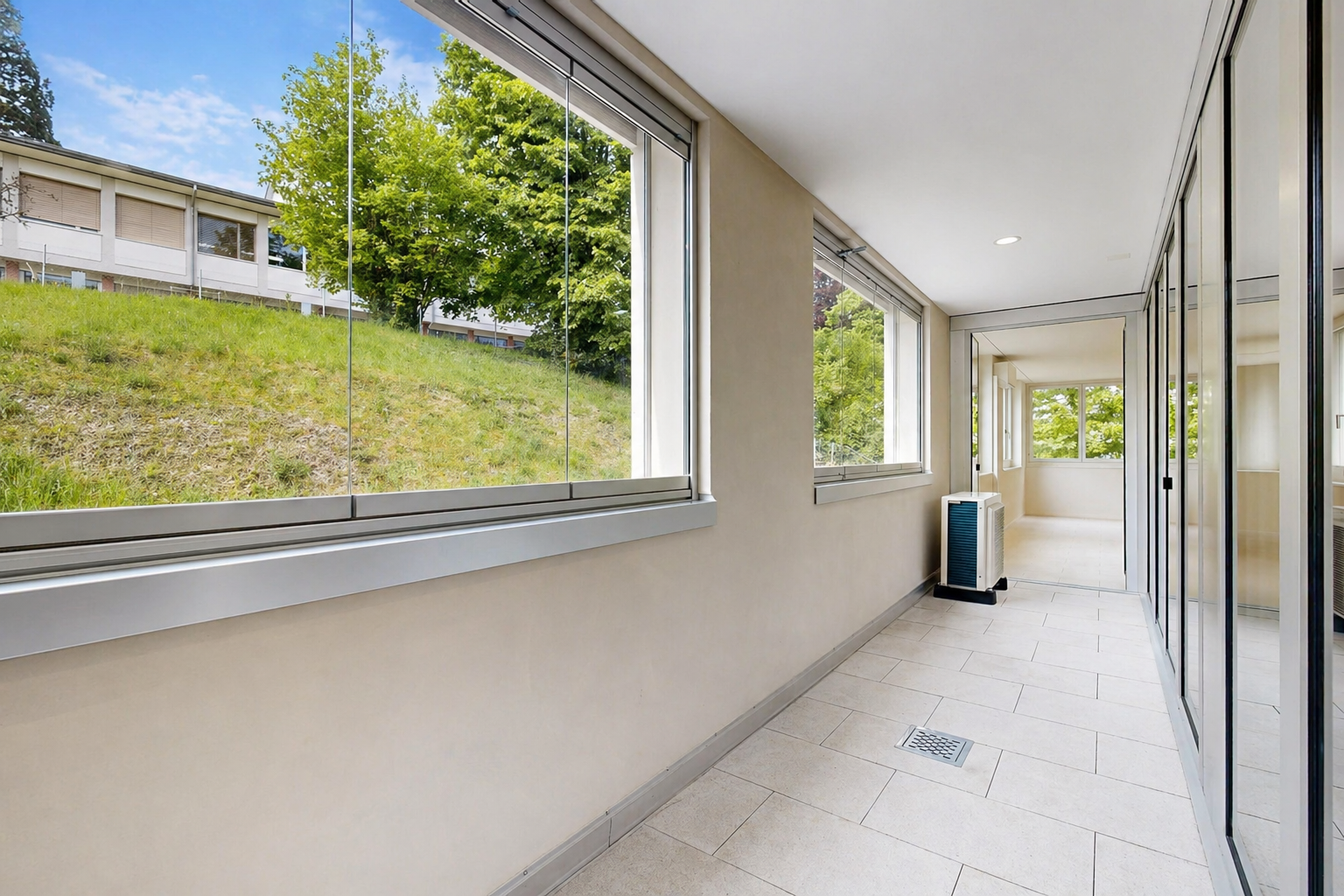 terrace featuring a sunroom