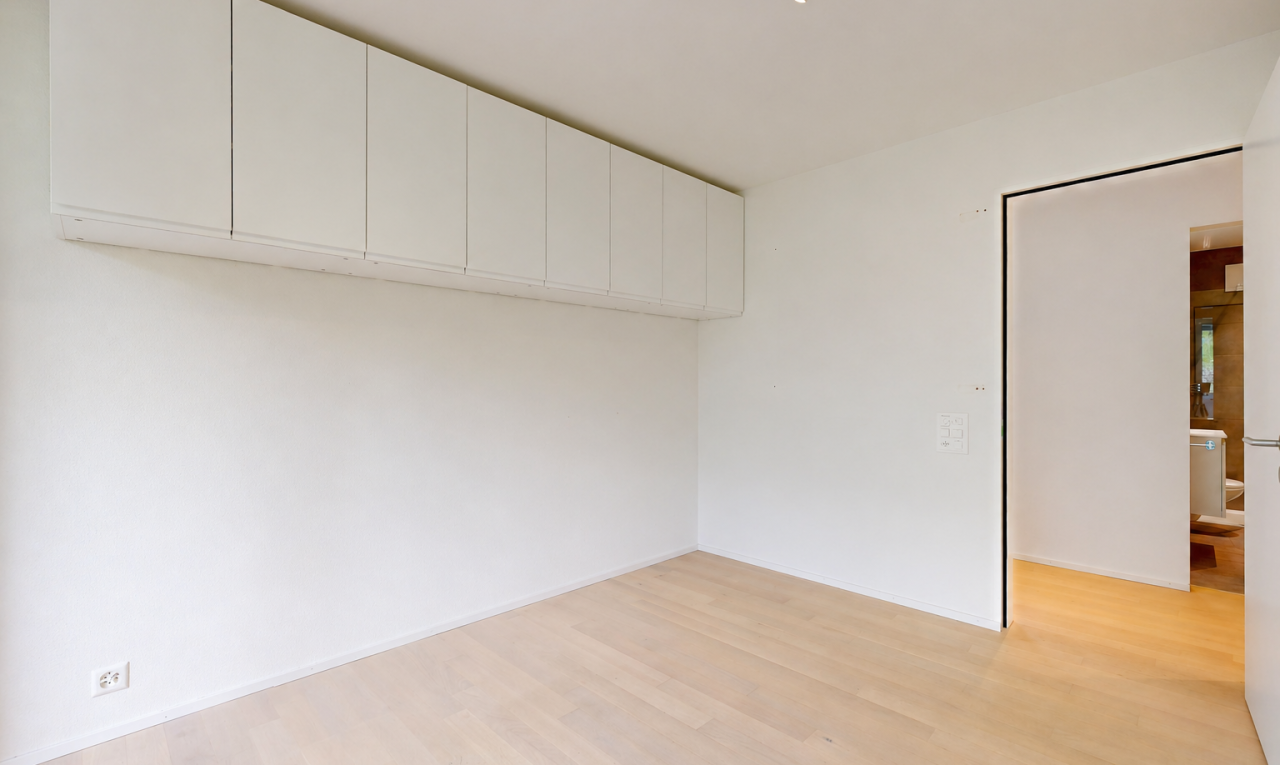empty room featuring light wood finished floors