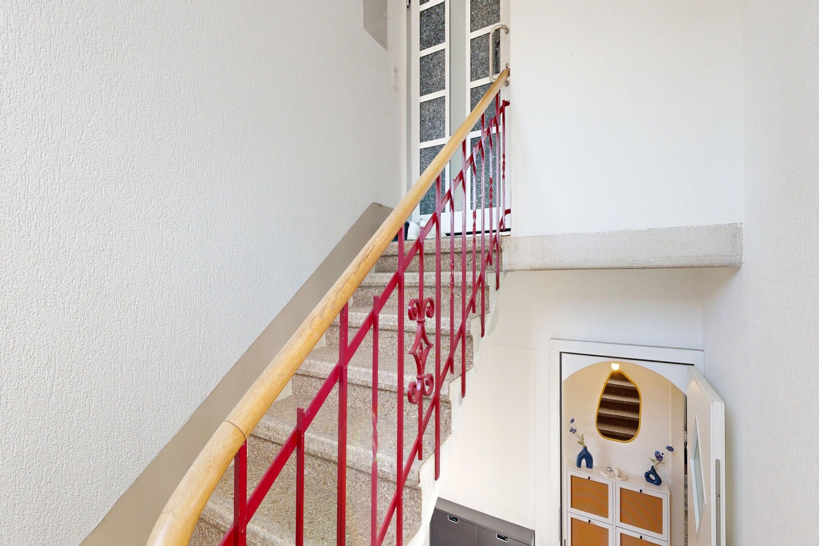 view of stairway
