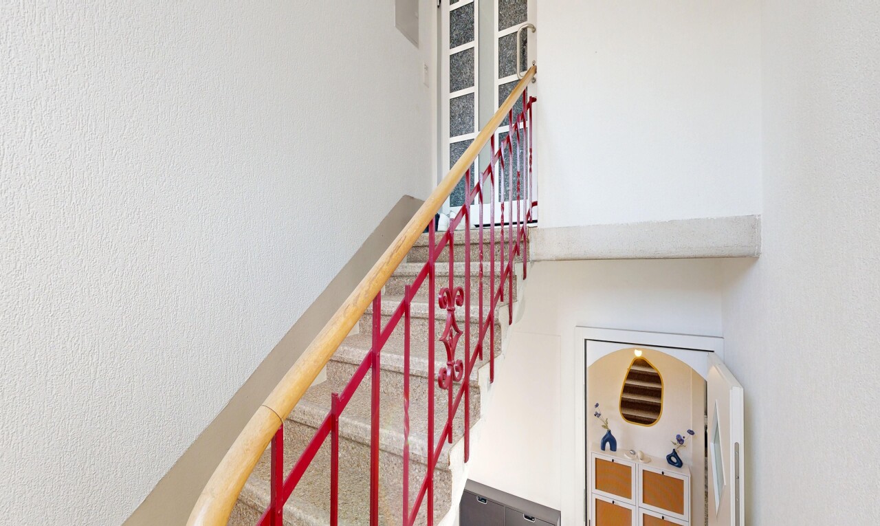 view of stairway