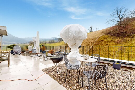 terrace featuring a patio and a fenced backyard