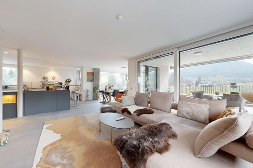 view of living / dining room