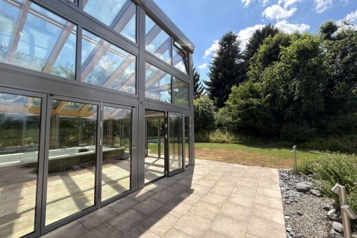 terrasse mit wintergarten, terrasse, from property, und day time