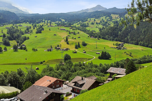 blick auf die berge mit blick auf die berge, mountain view, day time, und aerial view