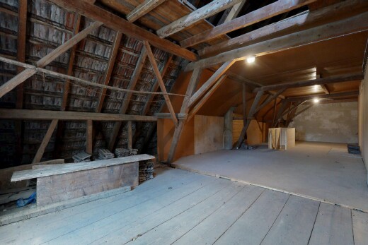 interior space with lofted ceiling
