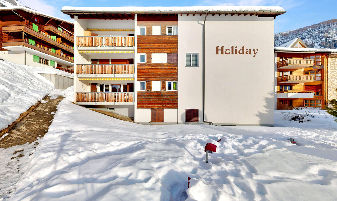 außenansicht mit snow, blick auf wohnanlage, und apartment complex view
