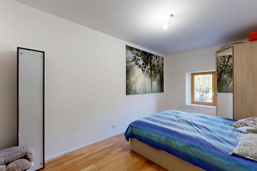 room with light wood-style floors
