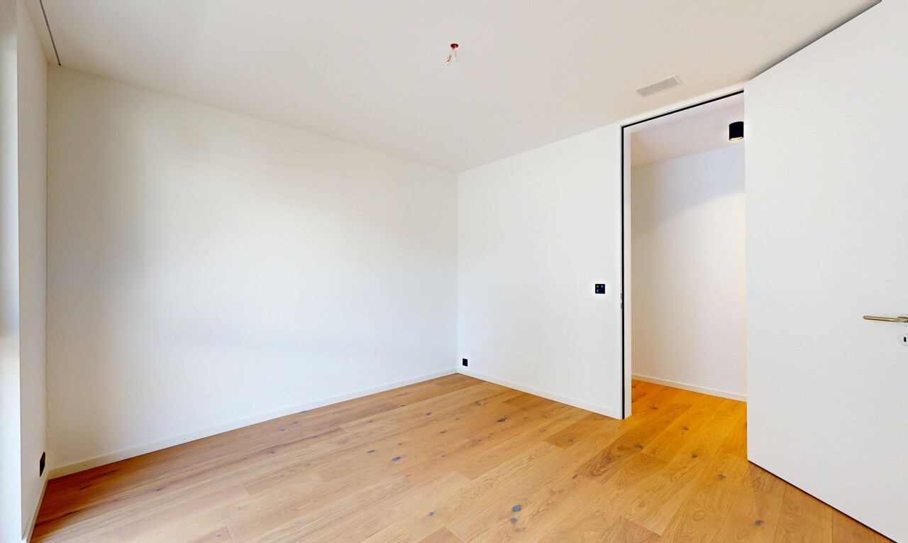 spare room with light wood-style flooring
