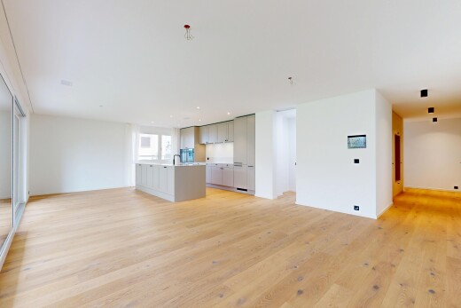 spare room featuring light wood-style floors and recessed lighting