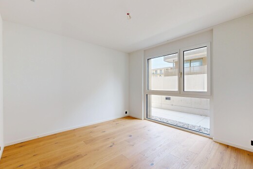 unfurnished room with light wood-type flooring