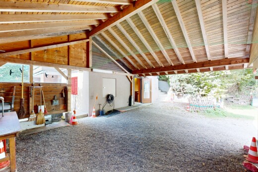 terrasse mit terrasse, außenansicht, und stall