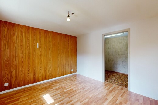 leerer raum mit holzwand, wood wall, holzfußboden, wood finish floor, und inside property