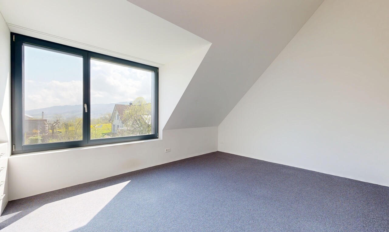 leerer raum mit teppich, carpet, natürliches licht, natural light, und gipskartonwand
