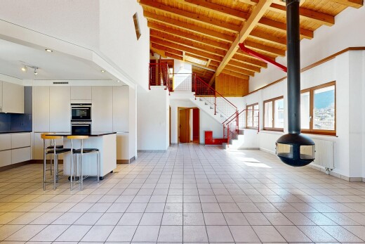 innenraum mit hohe decke, high ceiling, light floor, treppen, und inside community