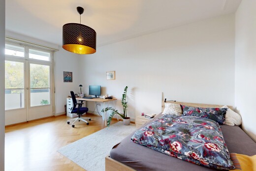 zimmer / schlafzimmer mit bürobereich, natural light, natürliches licht, inside property, und drywall