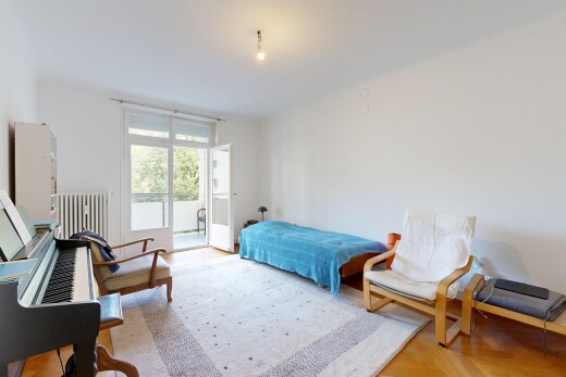 zimmer / schlafzimmer mit natürliches licht, natural light, gipskartonwand, drywall, und inside property