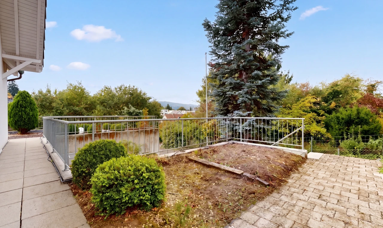 garten mit from property, zaun, und view focus
